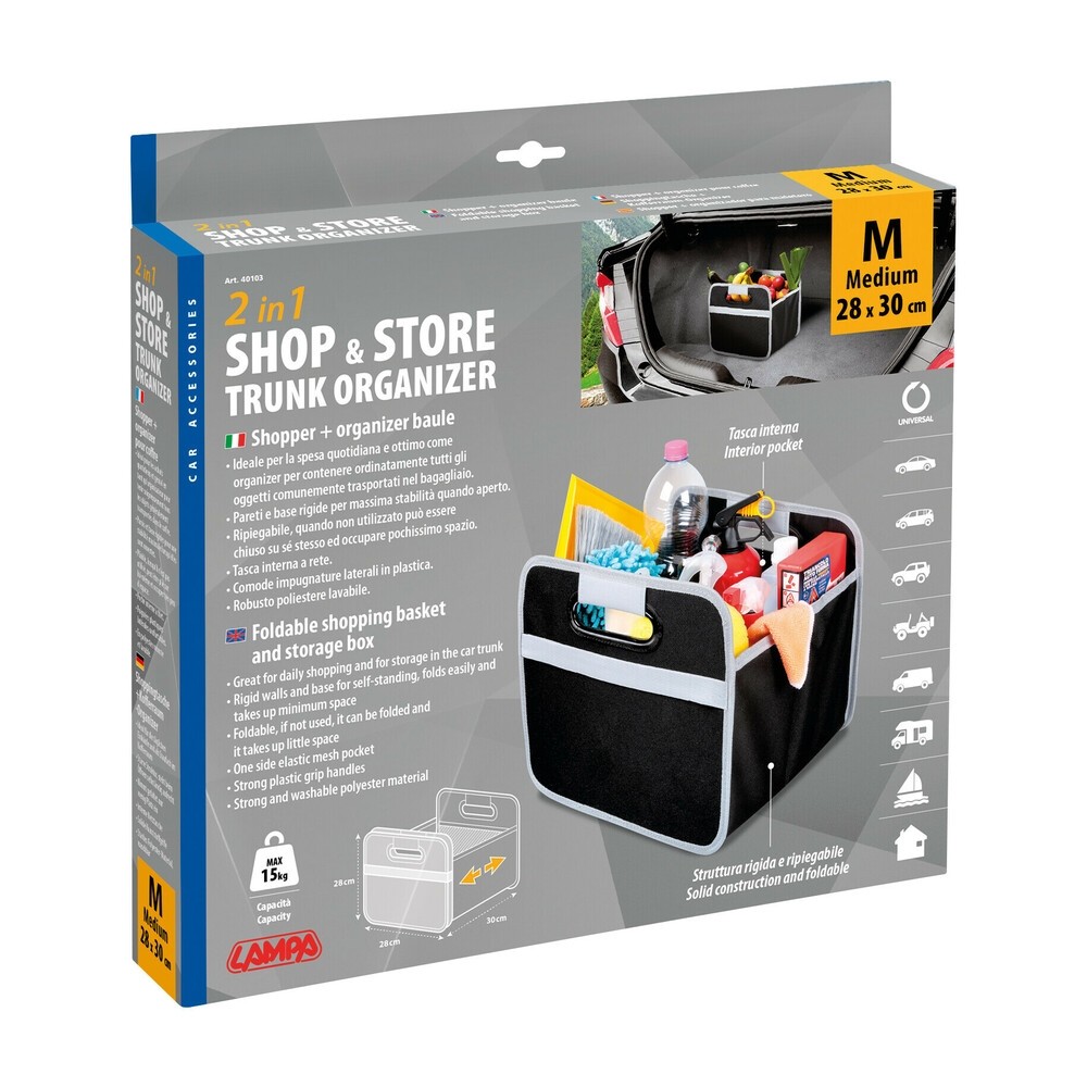 ORGANIZER BORSA PIEGHEVOLE M "SHOP & STORE" LAMPA 40103