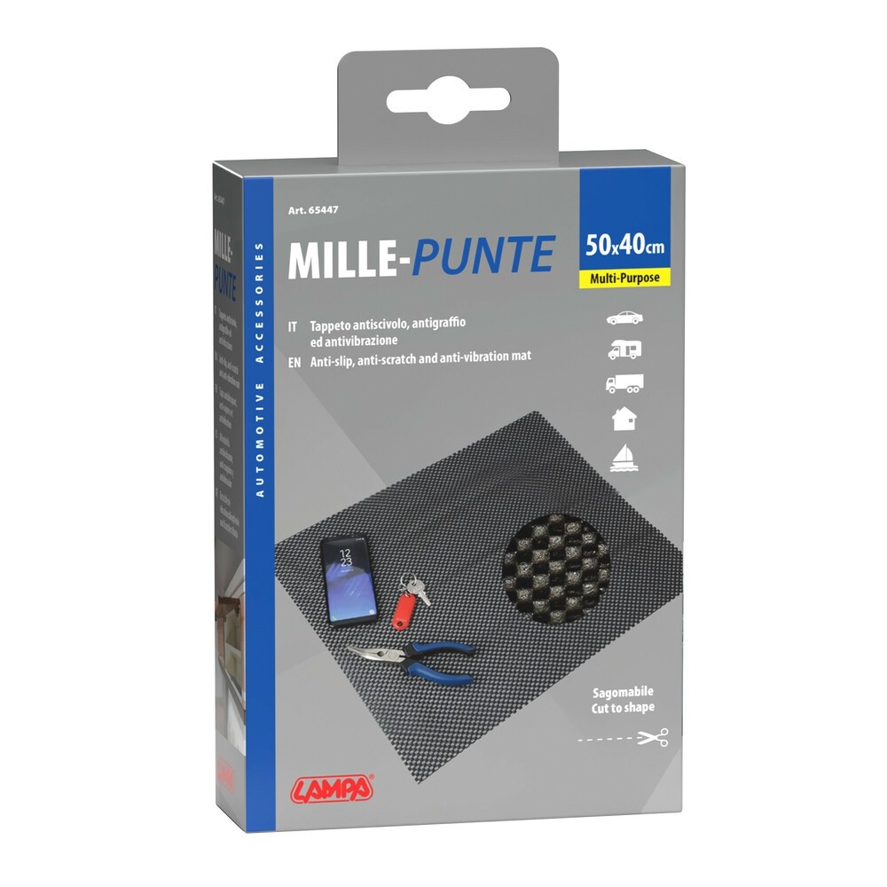 TAPPETO ANTISCIVOLO MILLE PUNTE 50X40 CM LAMPA 65447