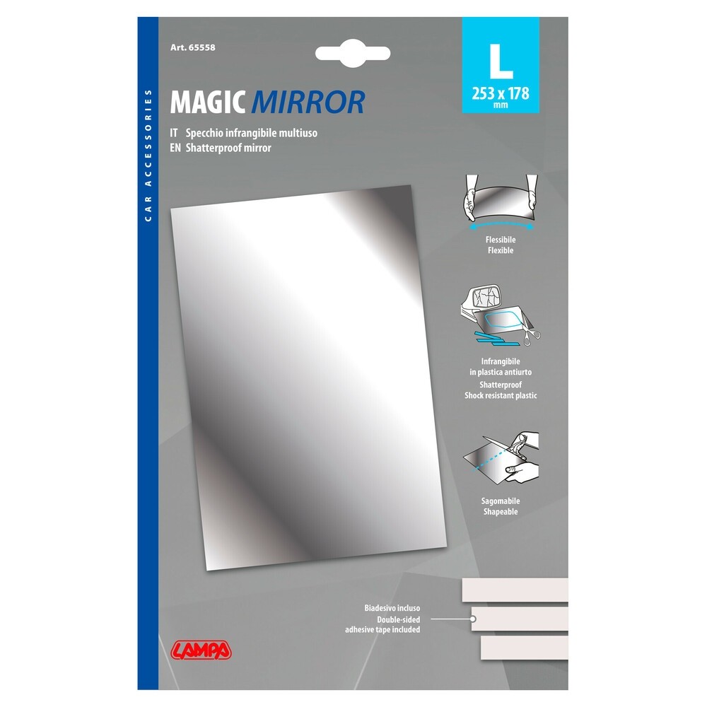 SPECCHIO ADESIVO MULTIUSO - L -253x178mmA   LAMPA 65558