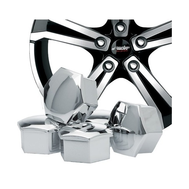 COPRIBULLONI UNIVERSALI CROMATI  DIAMETRO 21 mm SIMONI RACING CBC/21