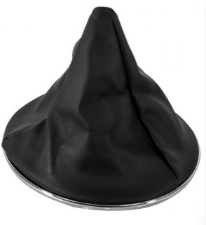 CUFFIA PER LEVA CAMBIO CON CORNICE CROMATA COLORE NERO FIAT 500 07>15, 15> CORA 6930505