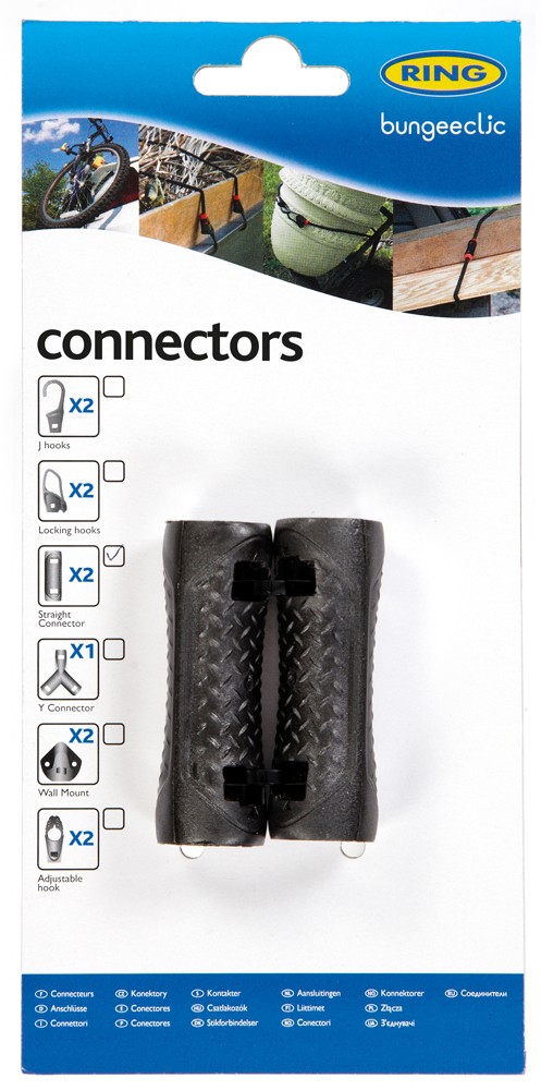 COPPIA CONNETTORI DRITTI BUNGEECLIC RING RLS4