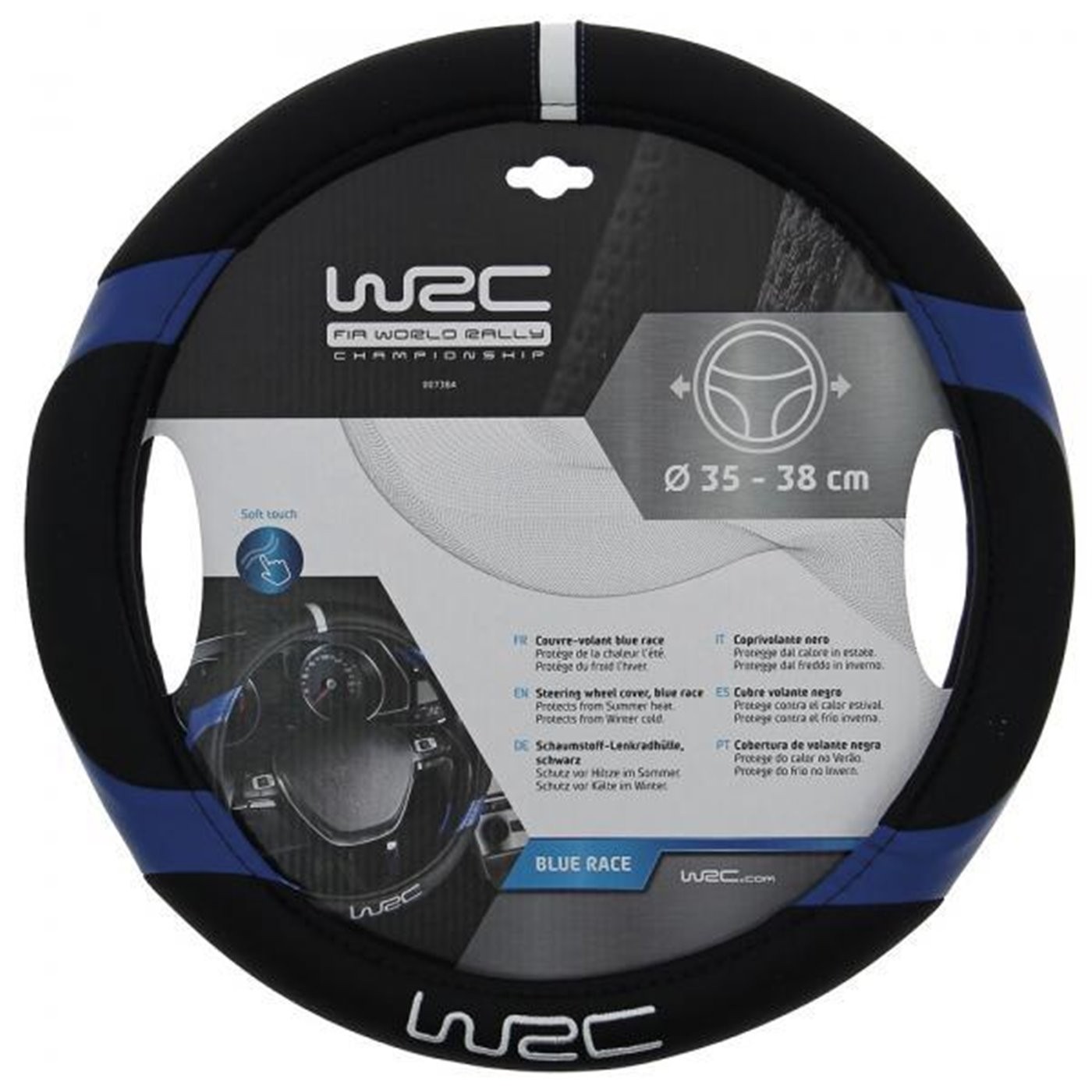 COPRIVOLANTE BLU RACE 35-38 CM WRC 7384