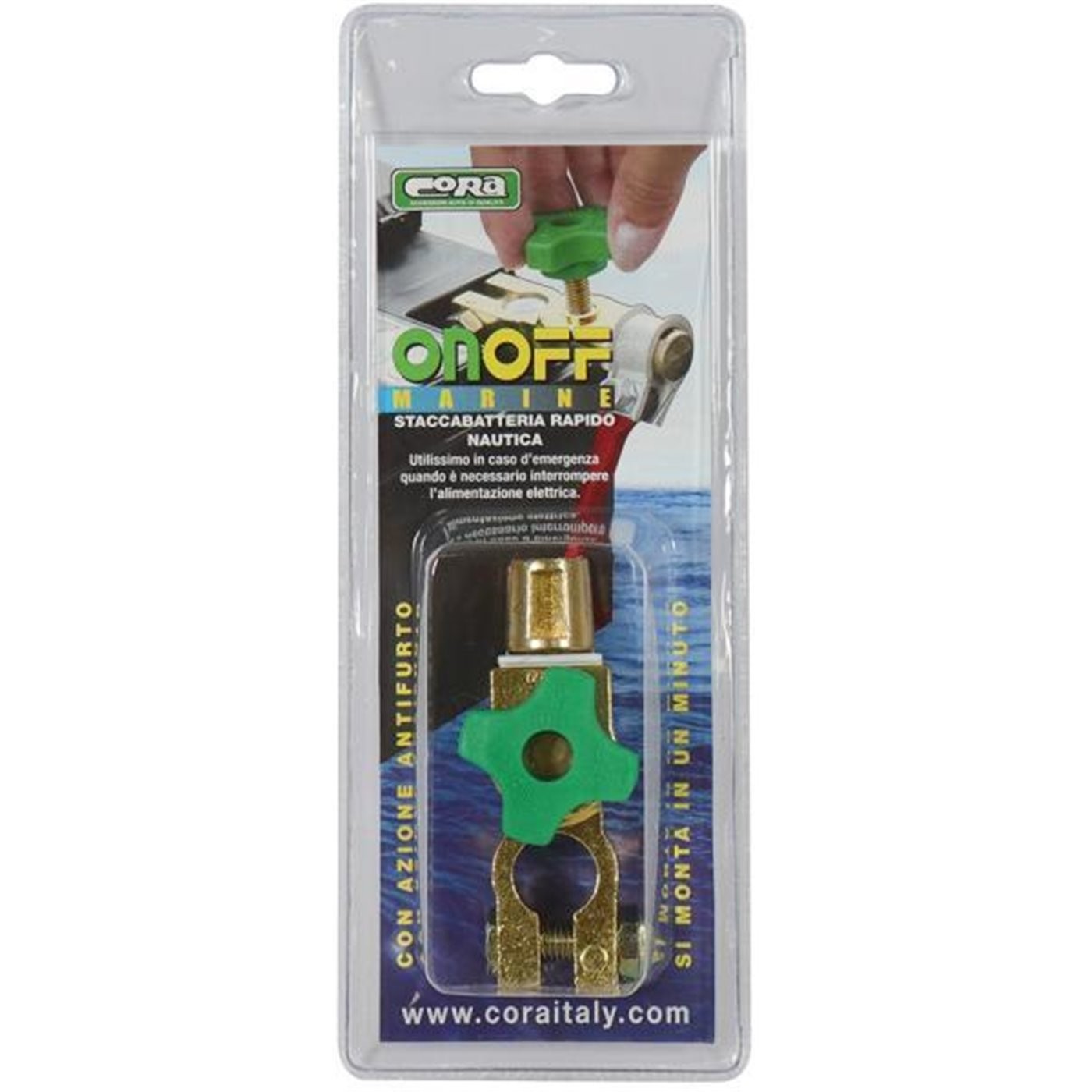 MORSETTO - DISPOSITIVO STACCABATTERIA RAPIDO PER BARCA ON-OFF MARINE CORA 00103007