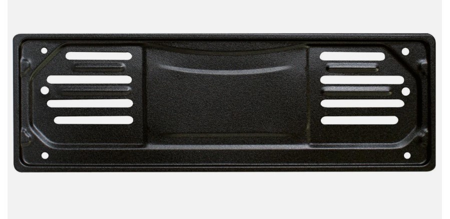 PORTATARGA 99> METALLO ANTERIORE COLORE NERO  CORA 116001