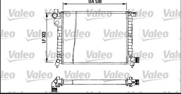RADIATORE RAFFREDAMENTO MOTORE PEUGEOT 106 XD-XRD  VALEO 730569