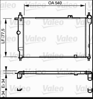 RADIATORE RAFFREDAMENTO MOTORE  OPEL E VAUXHALL  VALEO 730993