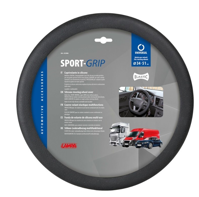 COPRIVOLANTE PILOT  SPORT-GRIP ELASTICIZZATO IN SILICONE - Ø 34/51 cm PILOT 32986