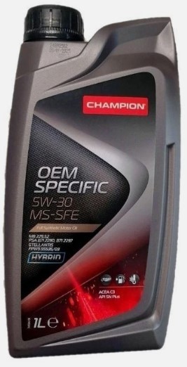 OLIO MOTORE SPECIFIC 5W30 MS-SFE 1 LITRO CHAMPION 1053229