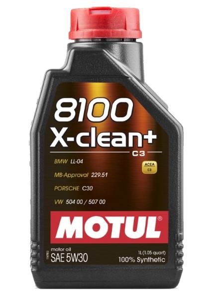 OLIO MOTORE 8100 X-CLEAN + BMW PORSCHE VW  5W-30 1 LT MOTUL 106376