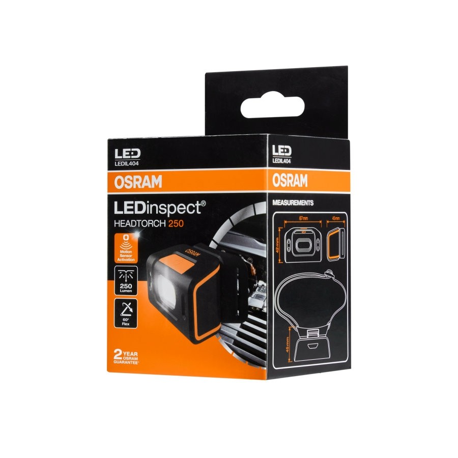 LAMPADA FRONTALE - LAMPADA DA TESTA LEDinspect HEADTORCH250 OSRAM LEDIL404