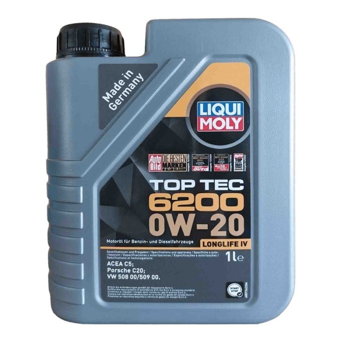 OLIO MOTORE TOP TEC 6200 0W-20 LONGLIFE IV 1 LT LIQUI MOLY 20787