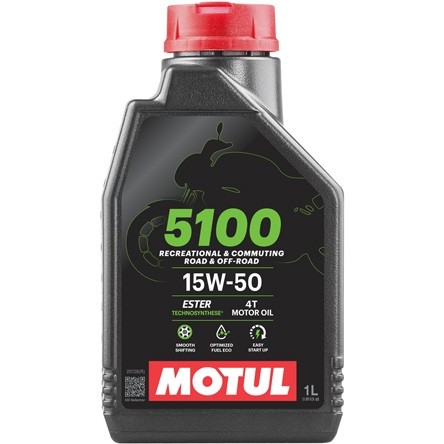 OLIO MOTO 5100 15W50 4T 1 LITRO MOTUL 104080