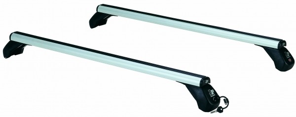 BARRE PORTATUTTO LP49 LUNGHEZZA 124 CM, ALLUMINIO, CON CHIAVE LAPREALPINA 10902