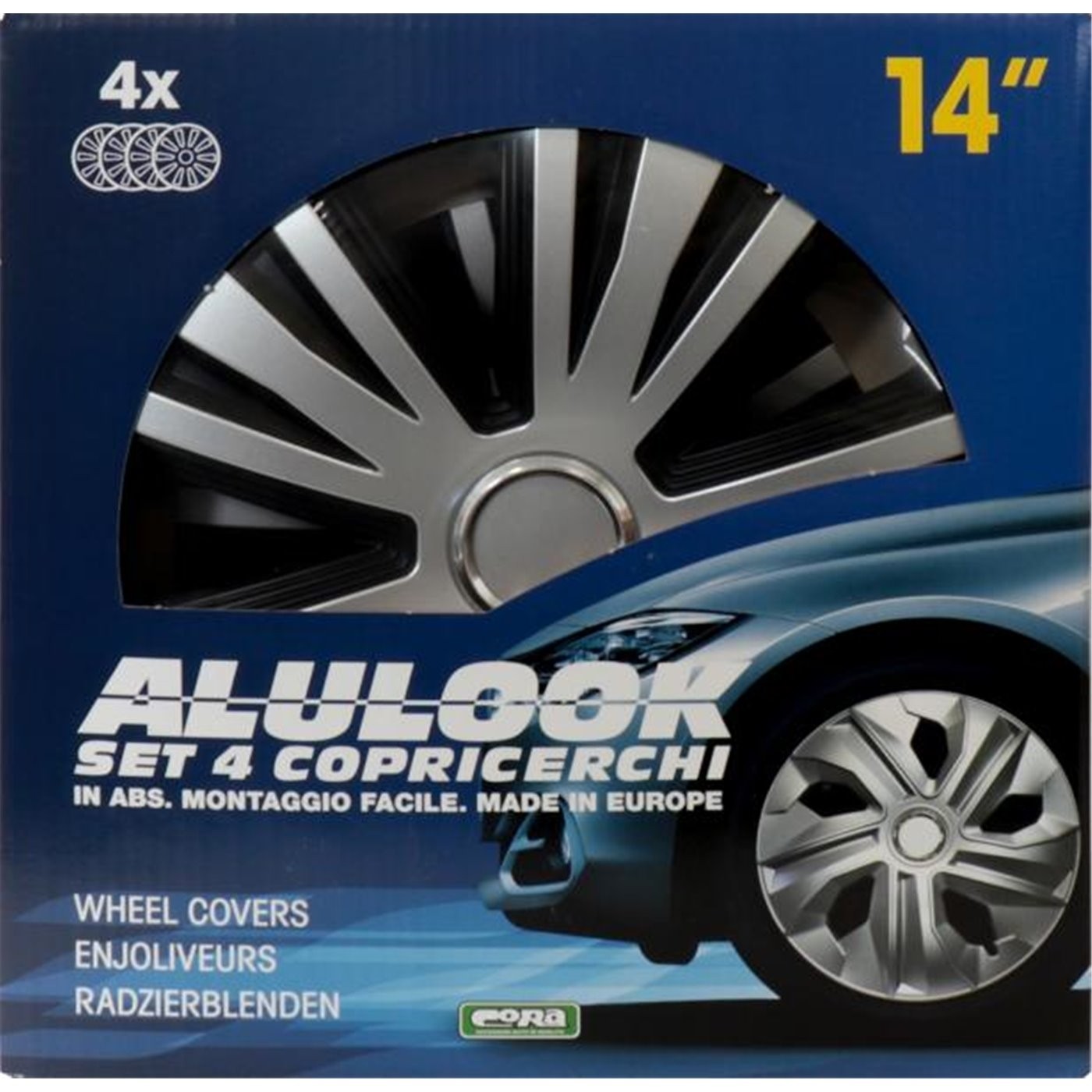 SET 4 COPRICERCHI 14'' ALULOOK GLORY MIX CORA 42544