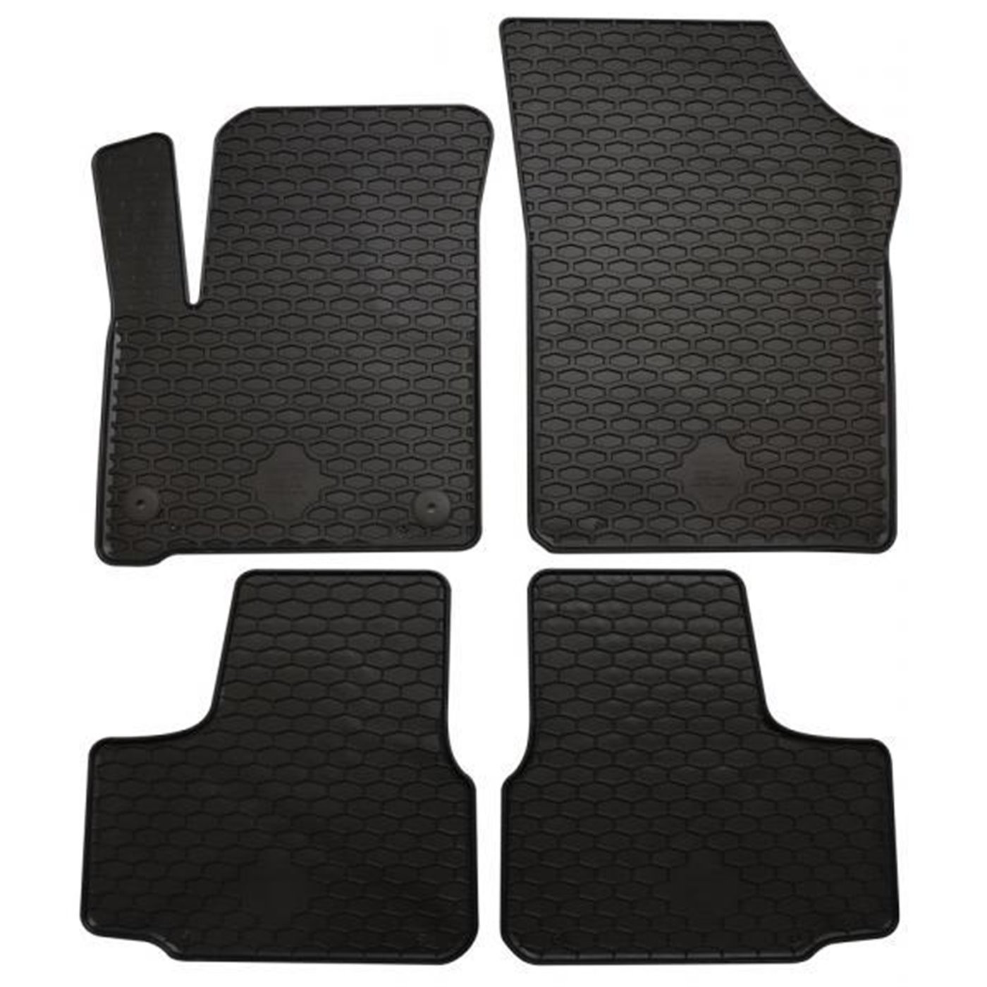 SERIE TAPPETI IN GOMMA SEAT MII - SKODA CITIGO - VOLKSWAGEN E-UP! 19> 4 PZ. CORA 132336