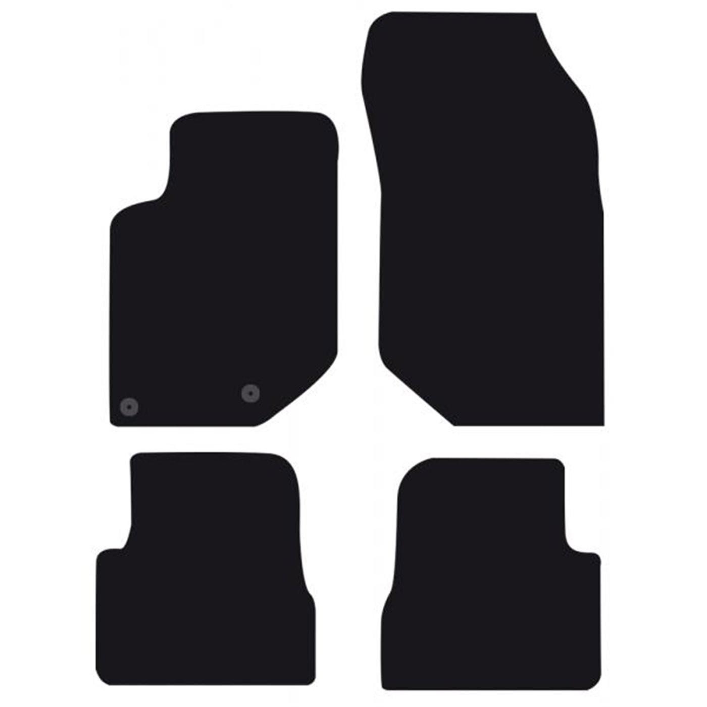 SERIE TAPPETI MOQUETTE TAILOR CITROEN DS3 CROSSBACK 19˃ - OPEL CORSA F 5p. 19˃ / MOKKA 20˃ - PEUGEOT 208 5p. 19˃ (no ibride ed elettr.) CORA 000131003