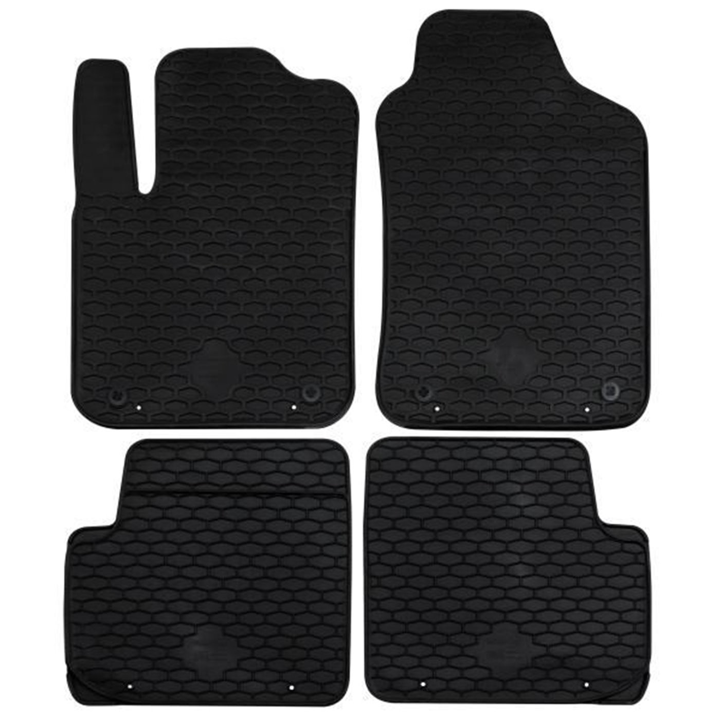 SERIE TAPPETI IN TPE FIAT 500 07> (ANCHE IBRIDA NO ELETTRICA) 4 PZ CORA 132388T