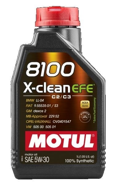 OLIO 8100 X-CLEAN EFE 5W30 1l, OLIO SINTENTICO OV0401547-G30 BMW Longlife-04 ACEA C2 MOTUL 109470