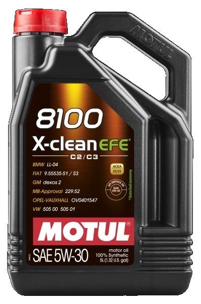 OLIO 8100 X-CLEAN EFE 5W30  4 LT, OLIO SINTENTICO OV0401547-G30 BMW Longlife-04 ACEA C2 MOTUL 109471