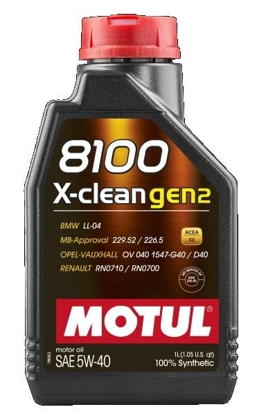 OLIO MOTORE 8100 X-CLEAN GEN2 5W40 1 LT  MOTUL 109761