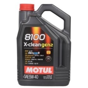 OLIO MOTORE 8100 X-CLEAN GEN2 5W40 4 LT  MOTUL 109762