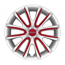 SET COPRIRUOTE UNIVERSALE 16'' FARAD INSERTI ROSSO FARAD 24016R