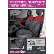 SERIE COMPLETA COPRISEDILI PERSONALIZZATI FIAT PANDA 12< 4 POST. CORA 129176