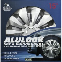 SET 4 COPRICERCHI UNIVERSALI ALULOOK FOX RING 15''  CORA-40845