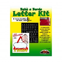 BEBE' A BORDO ADESIVO CON LETTERE COMPONI IL NOME  DEC-R1202