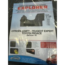 TAPPETO SU MISURA PER FURGONE CITROEN JUMPY PEUGEOT EXPERT TOYOTA PROACE DAL 2016 ERNEST 3326