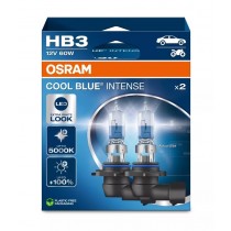 DUO BOX COPPIA DUE LAMPADINE HB3 COOL BLUE INTENSE NUOVA GENERAZIONE OSRAM 9005CBN-2HB