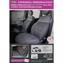 SERIE COMPLETA COPRISEDILI PERSONALIZZATI FIAT PANDA CORA 129181