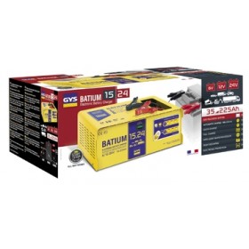 CARICABATTERIE AUTOMATICO 6 V, 12 V, 24 V 22 A 2 BATIUM 15.24 GYS 024526