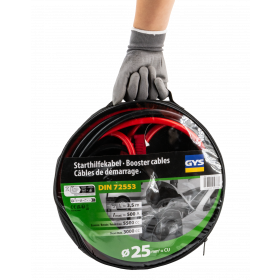 CAVI AVVIAMENTO 500A (3,5 L / 5,5 L) - 2X3,5M - Ø25MM² - MORSETTI ISOL GYS 056336