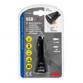 USB-1 - SPINOTTO ADATTATORE E CARICABATTERIA LAMPA 39041