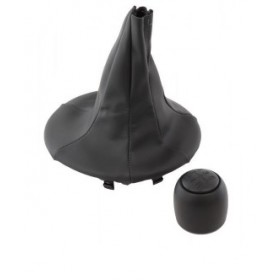 POMELLO E CUFFIA CON GHIERA LEVA CAMBIO MANUALE 5 MARCE FIAT PANDA II 03>12 (169) CORA 6930031