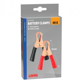COPPIA PINZE BATTERIA 7CM 40A LAMPA 70124