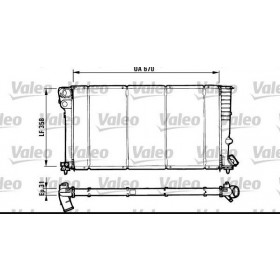 RADIATORE RAFFREDAMENTO MOTORE  CITROEN BERLINGO 1.7 D>97  VALEO 731571