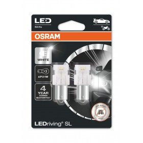 DUO BOX COPPIA DUE LAMPADINE LED SL P21W WHITE ORSAM 7506DWP-02B
