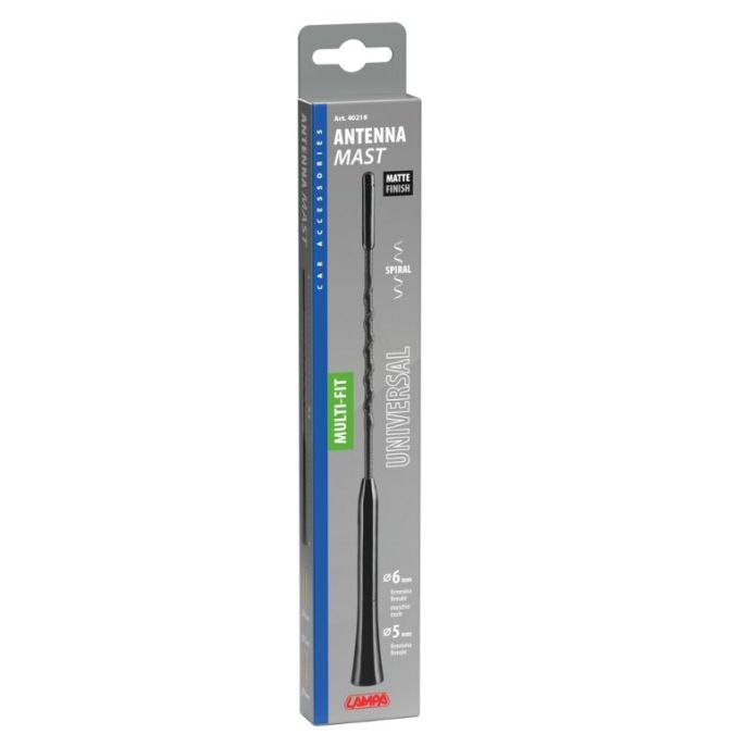 ANTENNA PER AUTO A STELO 24 cm - Ø 5-6 mm UNIVERSALE LAMPA 40218