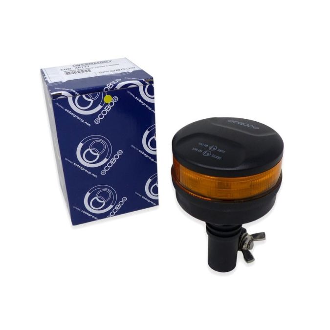 LAMPEGGIANTE FLASH LED AMBRA BASE RIGIDA INNESTO TUBOLARE 12 ÷ 24V COBO 1080877