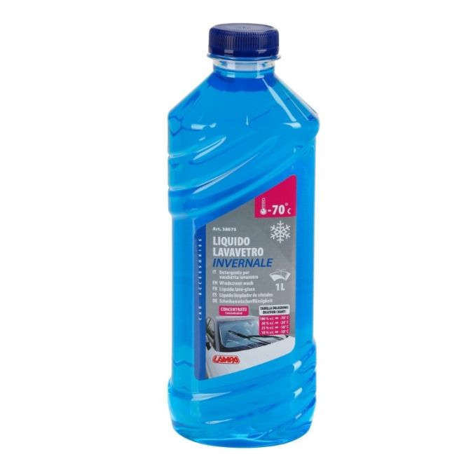 LIQUIDO LAVAVETRO 1 L ITRO CONCENTRATO INVERNALE -70°C LAMPA 38075