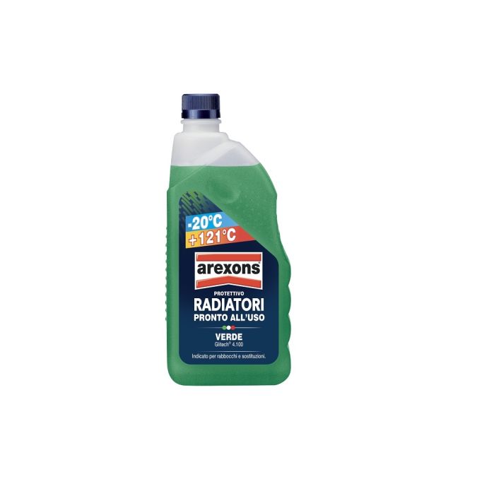 LIQUIDO PROTETTIVO REFRIGERANTE RADIATORE VERDE 1LT -20° AREXONS 8050