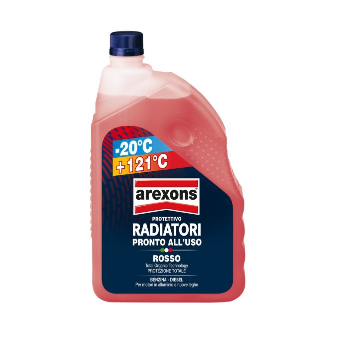 LIQUIDO PROTEZIONE RADIATORE 2 LITRI ROSSO -20C° AREXONS 8013