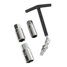 CHIAVE SVITACANDELE SNODABILE 16+18+21 MM LAMPA 65882