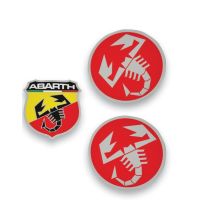 ADESIVO ABARTH 1 SCUDETTO 2 SCORPIONI 21508