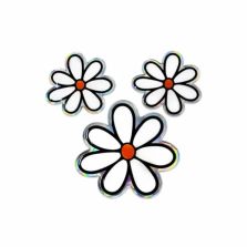 ADESIVO 3D STICKER TRIS DI FIORE QUATTROERRE 14216