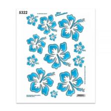 ADESIVO STICKER MIDI FIORI AZZURRO QUATTROERRE 5322
