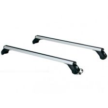 BARRE PORTATUTTO LP49 LUNGHEZZA 100 CM, ALLUMINIO, CON PIEDINI E CHIAVE, SENZA ATTACCHI LAPREALPINA 10900
